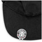 Red & Gray Polka Dots Golf Ball Marker Hat Clip - Main