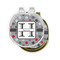 Red & Gray Polka Dots Golf Ball Marker Hat Clip - PARENT/MAIN