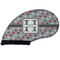 Red & Gray Polka Dots Golf Club Covers - FRONT