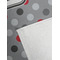 Red & Gray Polka Dots Golf Towel - Detail