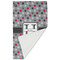 Red & Gray Polka Dots Golf Towel - Folded (Large)