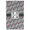 Red & Gray Polka Dots Golf Towel - Front (Large)