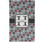Red & Gray Polka Dots Golf Towel (Personalized) - APPROVAL (Small Full Print)