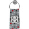 Red & Gray Polka Dots Hand Towel - Full Print (Personalized)