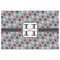 Red & Gray Polka Dots Indoor / Outdoor Rug - 2'x3' - Front Flat