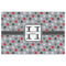 Red & Gray Polka Dots Indoor / Outdoor Rug - 4'x6' - Front Flat