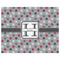 Red & Gray Polka Dots Indoor / Outdoor Rug - 8'x10' - Front Flat