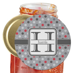 Red & Gray Polka Dots Jar Opener (Personalized)