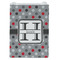 Red & Gray Polka Dots Jewelry Gift Bag - Gloss - Front