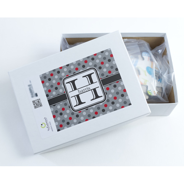 Red & Gray Polka Dots Jigsaw Puzzle 30 Piece - Box