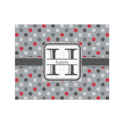 Red & Gray Polka Dots 500 pc Jigsaw Puzzle (Personalized)