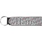 Red & Gray Polka Dots Keychain Fob (Personalized)