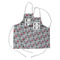 Red & Gray Polka Dots Kid's Apron w/ Name and Initial