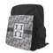 Red & Gray Polka Dots Kid's Backpack - MAIN