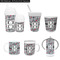 Red & Gray Polka Dots Kid's Drinkware - Customized & Personalized