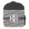 Red & Gray Polka Dots Kids Backpack - Front