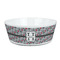 Red & Gray Polka Dots Kid's Bowl (Personalized)