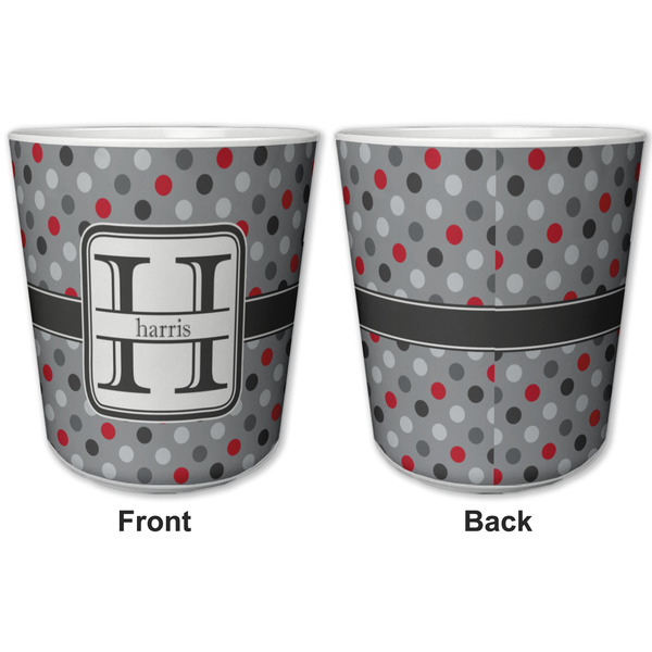 Red & Gray Polka Dots Kids Cup - APPROVAL