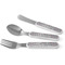 Red & Gray Polka Dots Kid's Flatware (Personalized)