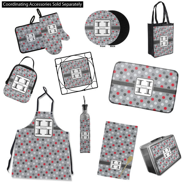 Red & Gray Polka Dots Kitchen Accessories & Decor