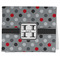 Red & Gray Polka Dots Kitchen Towel - Poly Cotton w/ Name and Initial