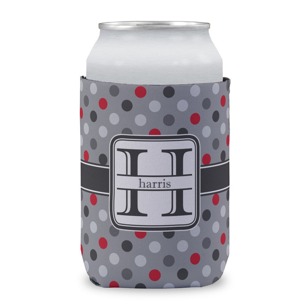 Red & Gray Polka Dots Can Sleeve