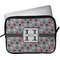 Red & Gray Polka Dots Laptop Sleeve / Case - 13" (Personalized)