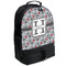 Red & Gray Polka Dots Large Backpack - Black - Angled View