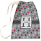 Red & Gray Polka Dots Laundry Bag (Personalized)