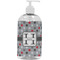 Red & Gray Polka Dots Large Liquid Dispenser (16 oz) - White