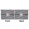 Red & Gray Polka Dots Large Zipper Pouch Approval (Front and Back)