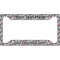 Red & Gray Polka Dots License Plate Frame - Style A