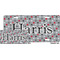 Red & Gray Polka Dots License Plate (Sizes)