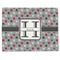 Red & Gray Polka Dots Linen Placemat - Front