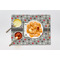 Red & Gray Polka Dots Linen Placemat - Lifestyle (single)