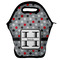 Red & Gray Polka Dots Lunch Bag - Front