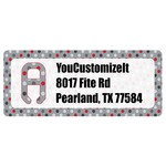 Red & Gray Polka Dots Return Address Labels (Personalized)
