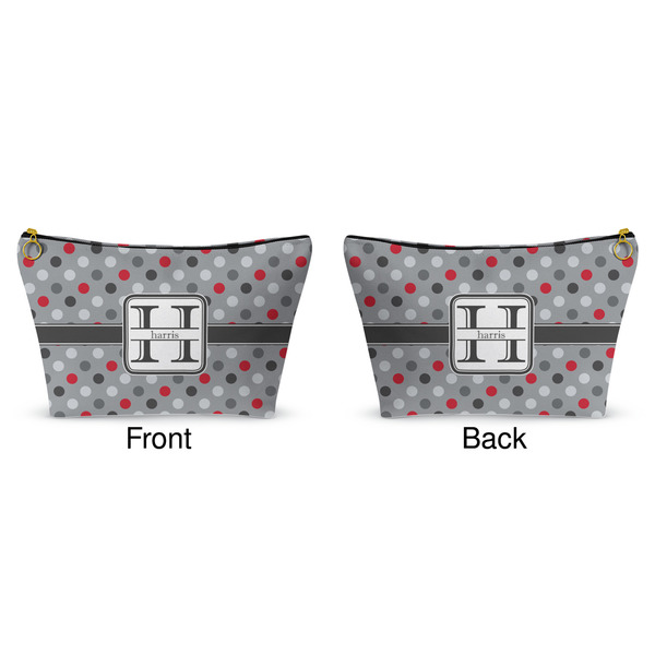 Red & Gray Polka Dots Makeup Bag Approval
