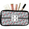 Red & Gray Polka Dots Makeup / Cosmetic Bag (Personalized)