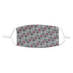 Red & Gray Polka Dots Kid's Cloth Face Mask