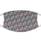 Red & Gray Polka Dots Cloth Face Mask (T-Shirt Fabric)