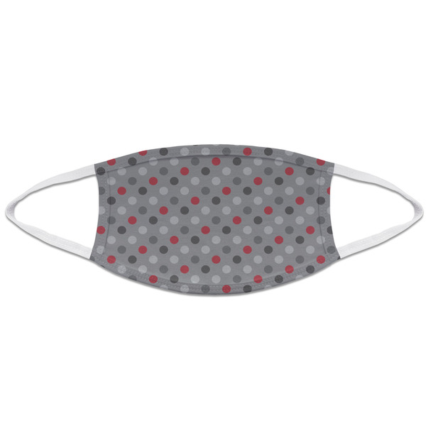 Red & Gray Polka Dots Mask2