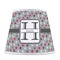 Red & Gray Polka Dots Poly Film Empire Lampshade - Front View