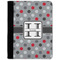 Red & Gray Polka Dots Medium Padfolio - FRONT