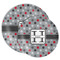 Red & Gray Polka Dots Melamine Plates - PARENT/MAIN