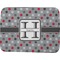 Red & Gray Polka Dots Memory Foam Bath Mat - 48"x36" (Personalized)