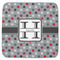 Red & Gray Polka Dots Memory Foam Bath Mat 48 X 48