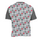 Red & Gray Polka Dots Men's Crew Neck T Shirt Medium - Back