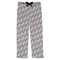 Red & Gray Polka Dots Mens Pajama Pants - Flat