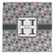 Red & Gray Polka Dots Microfiber Dish Rag - FRONT
